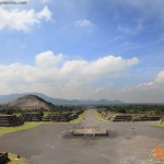 La calzada de los Muertos en Teotihuacan