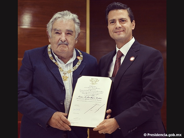 Pdte. Peña Nieto entregó la Orden Mexicana del Águila Azteca al Pdte. José  Mujica - Noticias y Eventos | Travel By México